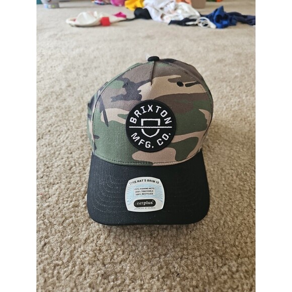 Brixton Other - Men's Brixton Crest Snapback Camo Hat Surplus/Black Adjustable - NEW $30